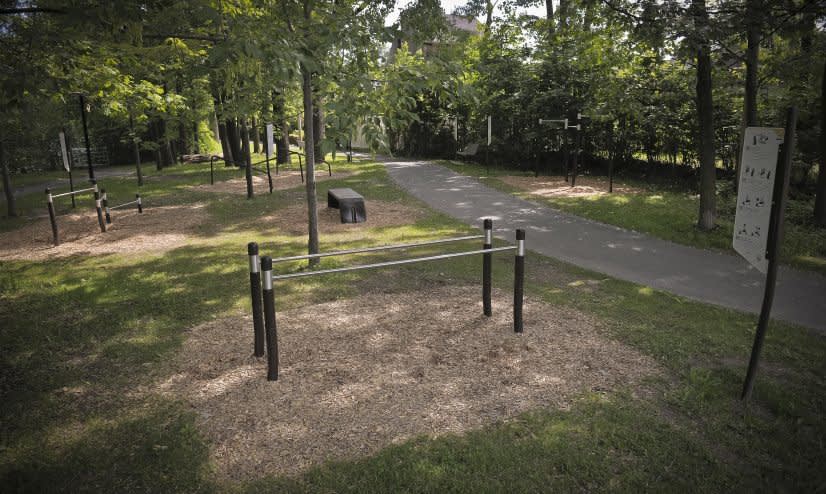 Jump Platform at Calisthenics Park at Rue du Lac, Saint-Bruno-de-Montarville – photo 1 of 1