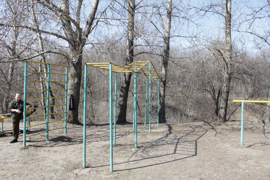 Maniglie per piegamenti presso Calisthenics Park at проспект Андропова, Москва – foto 11 di 14