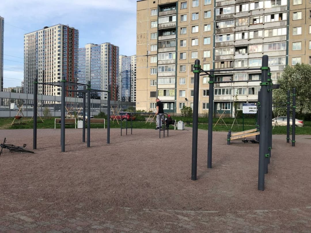 Gymnastic Rings at Calisthenics Park at Пулковское шоссе, Санкт-Петербург – photo 7 of 7