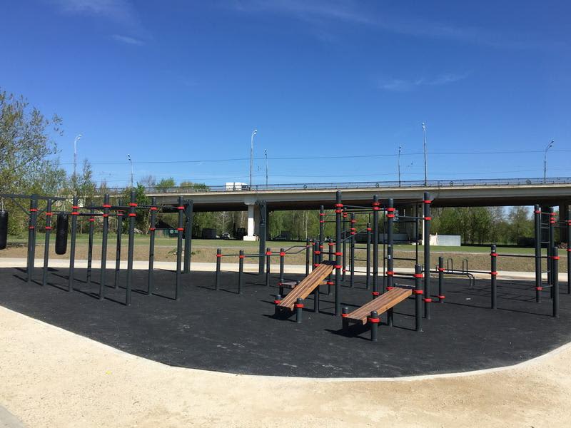 Monkey Bars at Calisthenics Park at Строгинское шоссе, Москва #wp2270 – photo 4 of 5