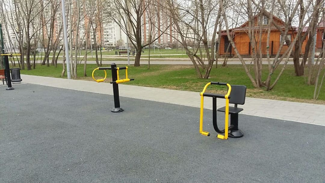 Повітряний степер на майданчику Calisthenics Park at улица Марьинский Парк, Москва #wp2501 – фото 7 з 13