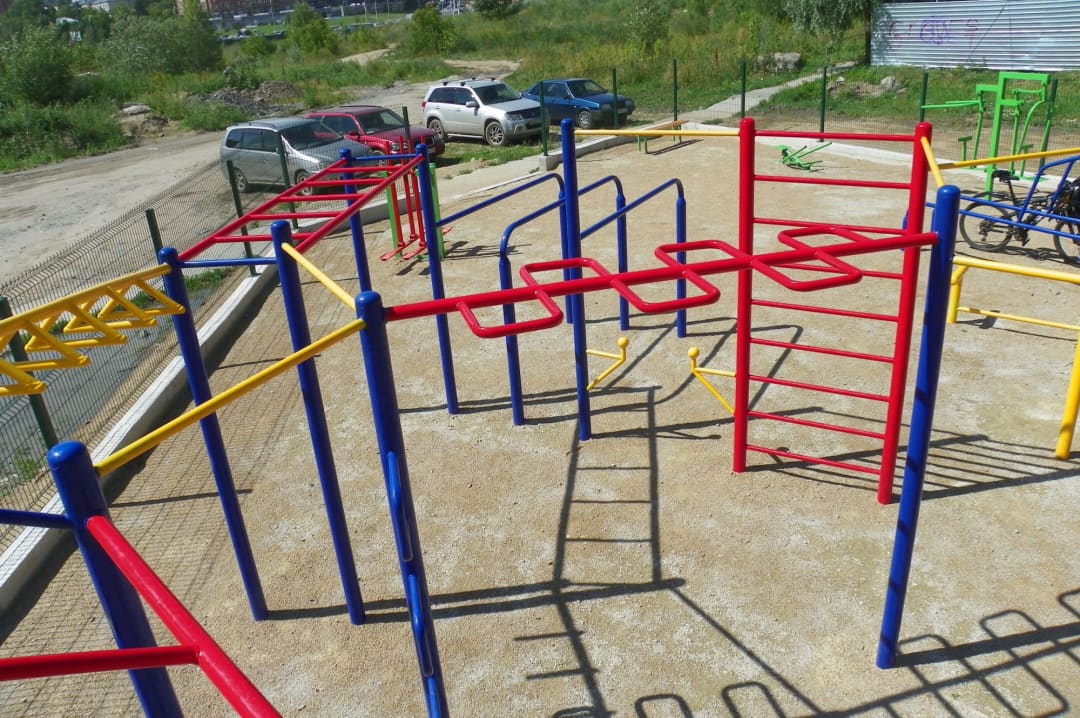 Шведська стінка на майданчику Calisthenics Park at улица Белинского, городской округ Новосибирск – фото 4 з 7