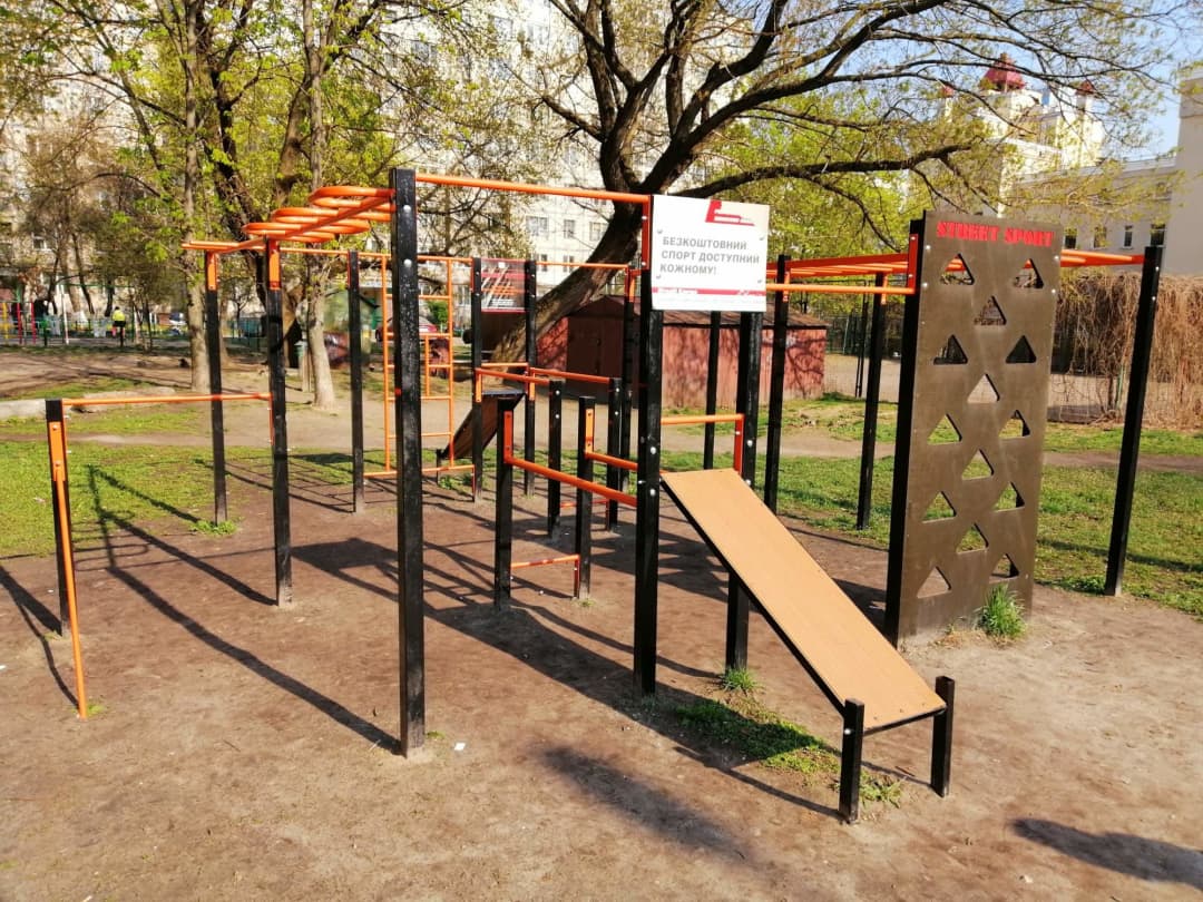 Pull Up Bar at Calisthenics Park at Дубровицька вулиця, Київ – photo 1 of 4