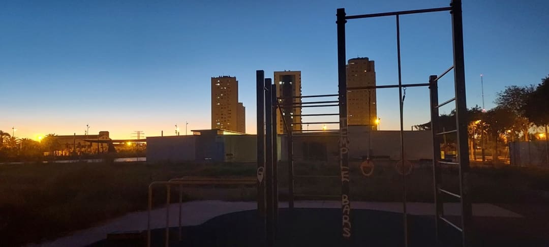 Sprossenwand bei Calisthenics Park at Parque de Calistenia Street Workout, València – Foto 3 von 4