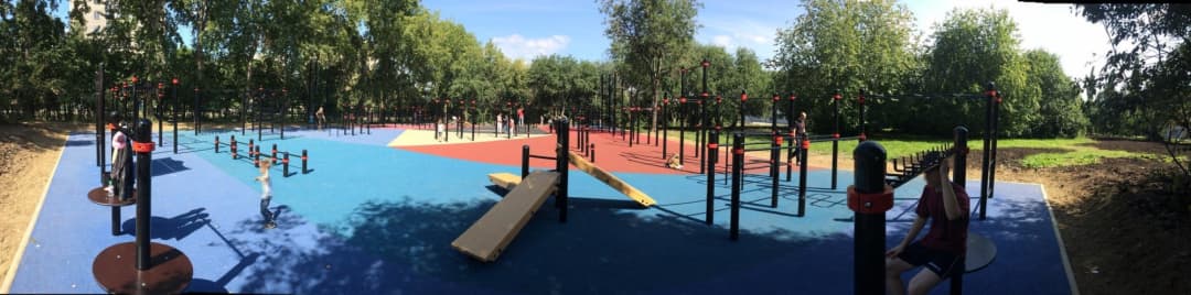 Rope Climb Station at Calisthenics Park at Калининец, Екатеринбург – photo 7 of 14