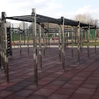 Calisthenics Park at Оболонська набережна, Київ #wp1933 - thumbnail 4