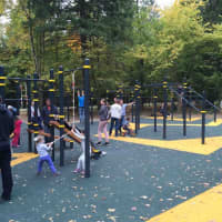 Calisthenics Park at Лыжероллерная трасса имени Ларисы Лазутиной, Московская область - thumbnail 2