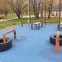 Calisthenics Park at аллея Ветеранов, Москва #wp2661 - thumbnail 3