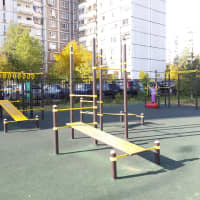 Calisthenics Park at улица Барышиха, Москва #wp1630 - thumbnail 2
