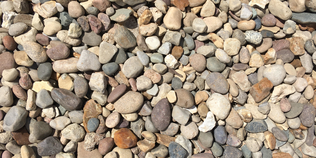 1.5" River Rock 52 per ton Dentino Lawn Designs North Pekin