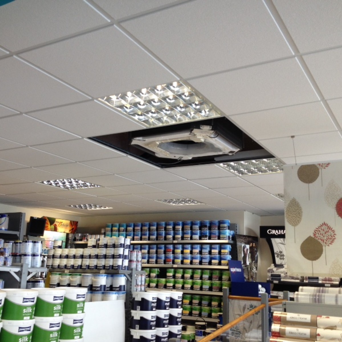 Retail Shop Commercial Air Conditioning Installs. Paskins Air