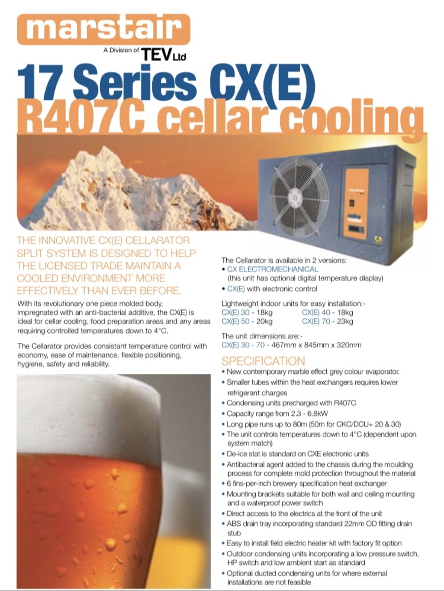 Pub Cellar Cooling With Marstair Cellar Coolers. Paskins Air