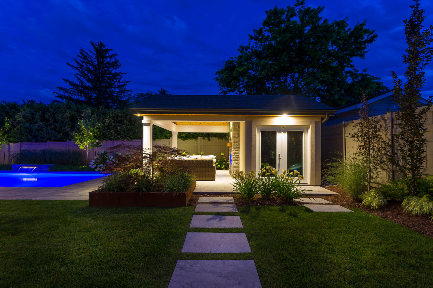 Backyard Pool Houses And Cabanas Sheds
