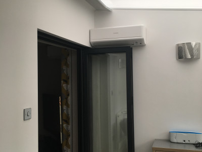 Home Conservatory Wall Mount  A/C  Split unit installed Telford Staffordshire.
