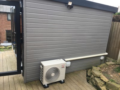 Garden room Air Conditioning Unit Installation Kingswinford West Midlands