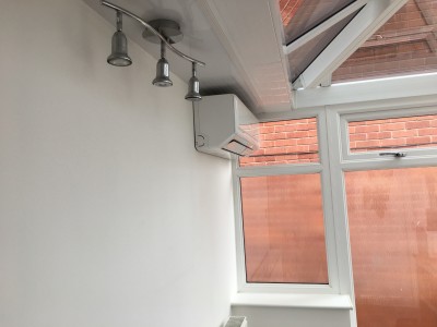 Conservatory air conditioning installation Stoke on Trent Staffordshire.