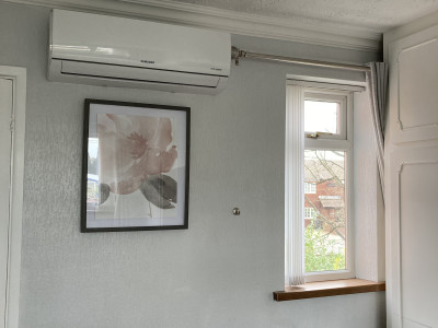 Home bedroom Air conditioning unit installation Walsall