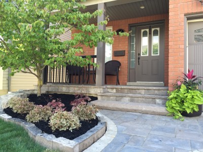 Front entrances are brought to life by using the right mix of products from Permacon