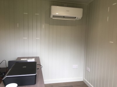 Garden room heat pump air conditioning unit install Halesowen West Midlands 0% vat.