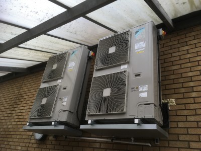 Rural Warehouse Building Air Conditioning Installation, West Midlands, England.