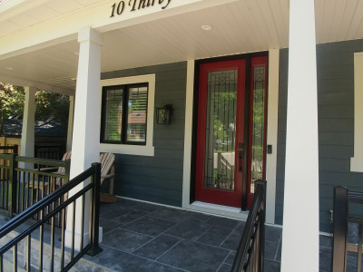 Acrylic house address sign, Etobicoke Ontario Canada