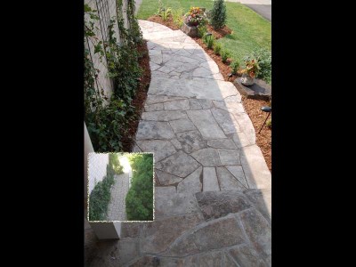 Natural Stone creates soft textures when used in any landscape project.