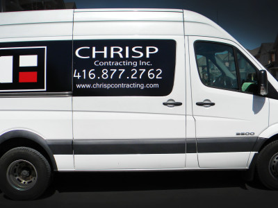 Mercedes Sprinter contractor graphics, Ontario, Canada