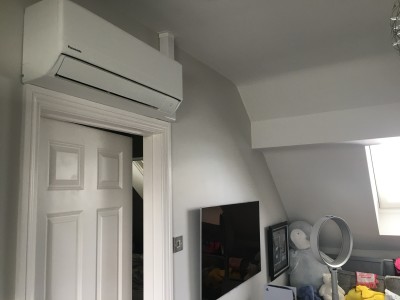 Loft room Air conditioning unit installation Wordsley Wast Midlands.