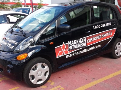 Misubishi vinyl graphics, Markham, Ontario.