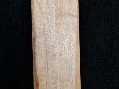 Maple charcuterie board ready to be engraved with your name and oiled.