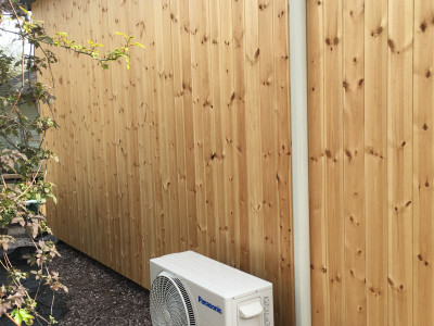 Garden Annette room air conditioning heat pump installation Cannock Staffordshire with 0% vat.