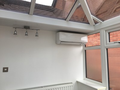 Conservatory Air Conditioner Installation Stoke on Trent Staffordshire.