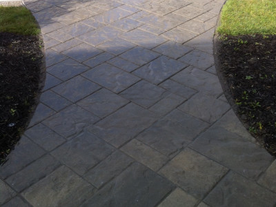 Front entrances are brought to life by using the right mix of products from Techo-bloc