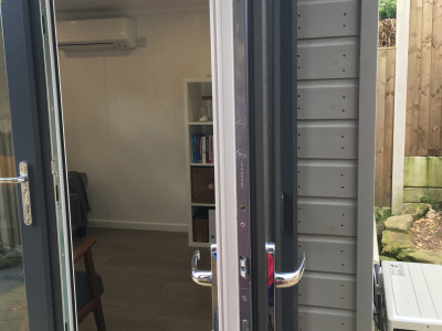 Garden office Air conditioning unit installation Stourbridge West Midlands