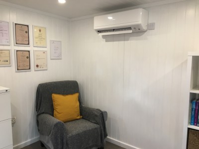 Garden building Room Air Conditioner Installation Halesowen West Midlands.