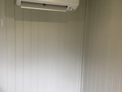 Garden room air conditioner heat pump installation Bridgnorth with 0% vat.