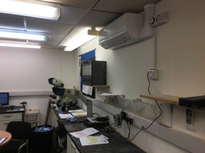 Lab air conditioning installation Stafford Staffordshire.