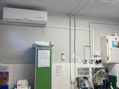 Veterinary theatre a/c unit installation Stafford Staffordshire