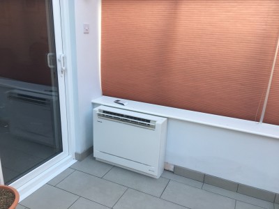 Panasonic floor mount air con heat pump from £1750