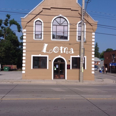 Pin mounted letters to exterior of building