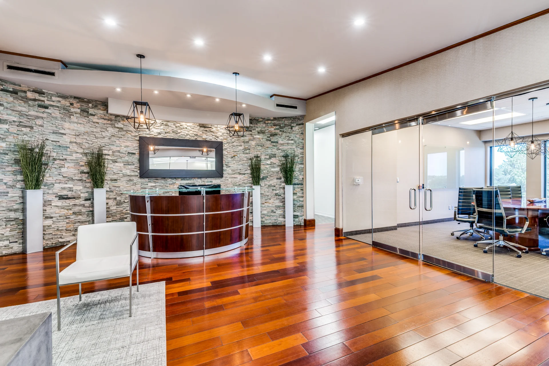 Reception desk at 9500 Ray White Road, Suite 200