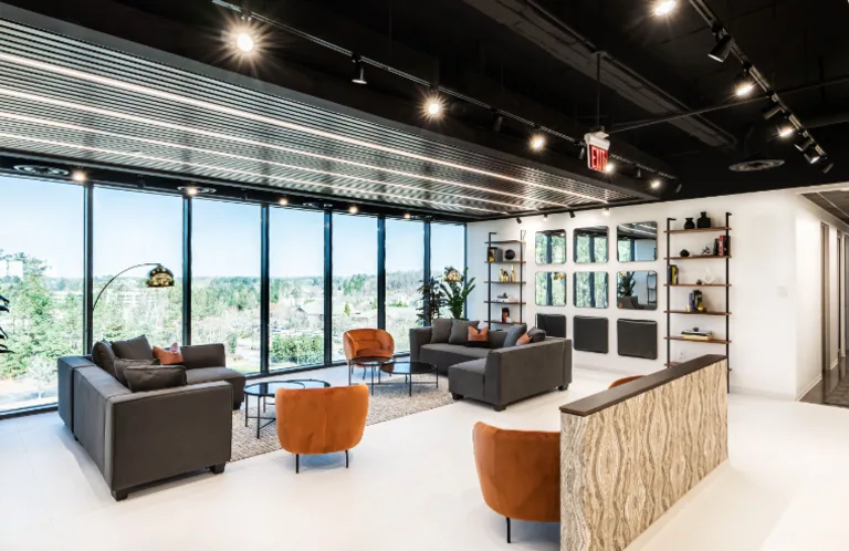Luxurious lounge at Lucid Private Offices