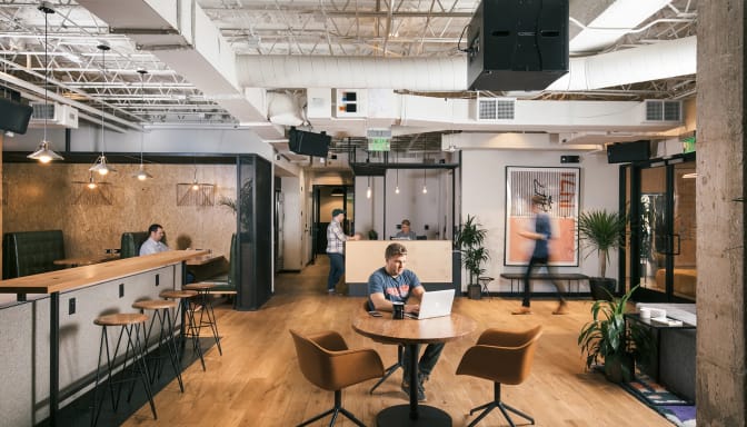 Coworking lounge