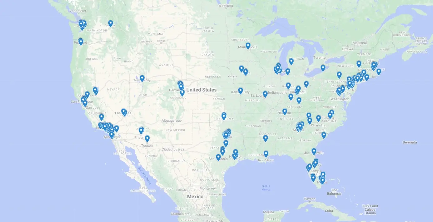 thousands of meeting rooms in hundreds of places