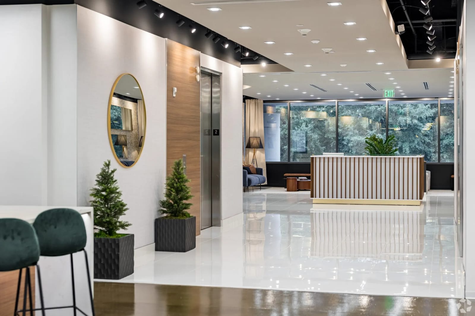 Lucid Private Offices Cumberland co-working space reception area