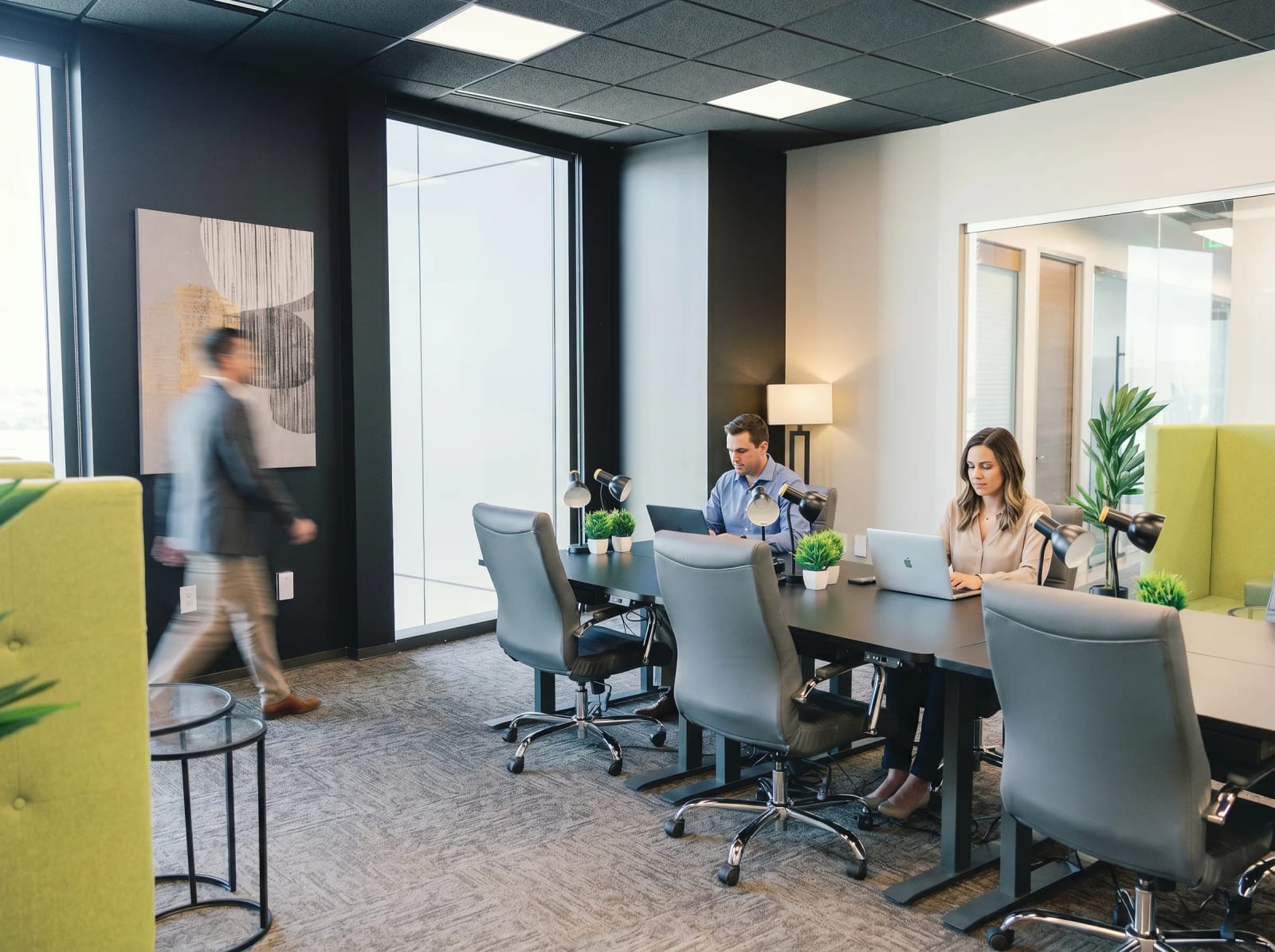 Team office suite at Lucid Private Offices McKinney with conference table and professional workspace