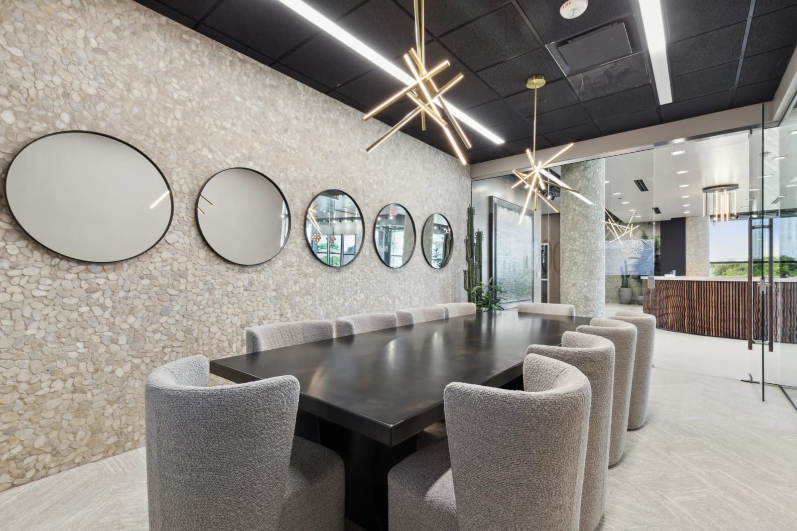 Spacious conference room at Lucid Private Offices - Grapevine / Coppell