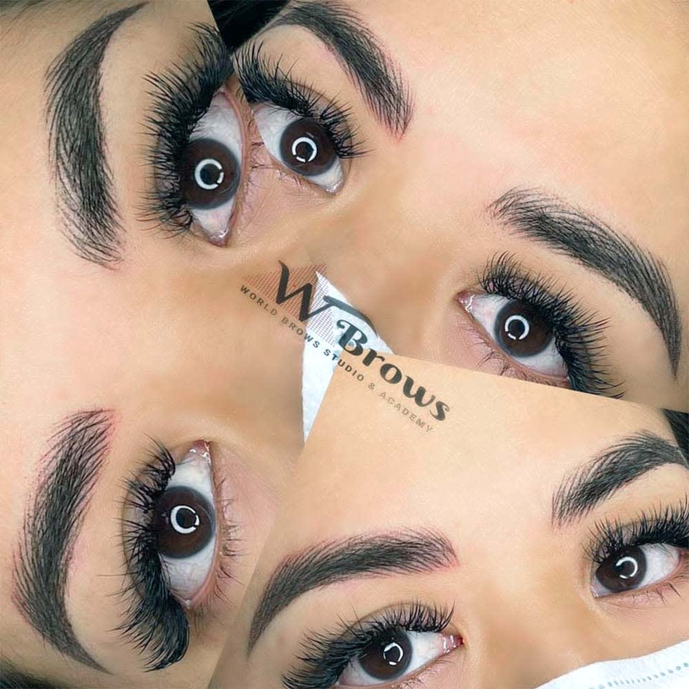 nano-hairstroke-with-ombre-combo-patient-ph14 Eyebrows Nano Hair Stroke or Nanoblading - World Brows Studio & Academy