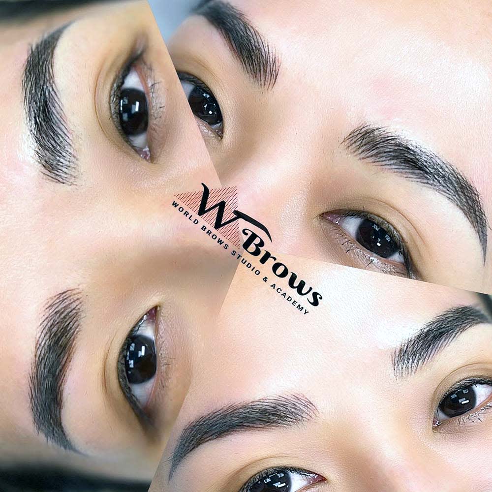 nano-hairstroke-with-ombre-combo-patient-ph8 Eyebrows Nano Hair Stroke or Nanoblading - World Brows Studio & Academy