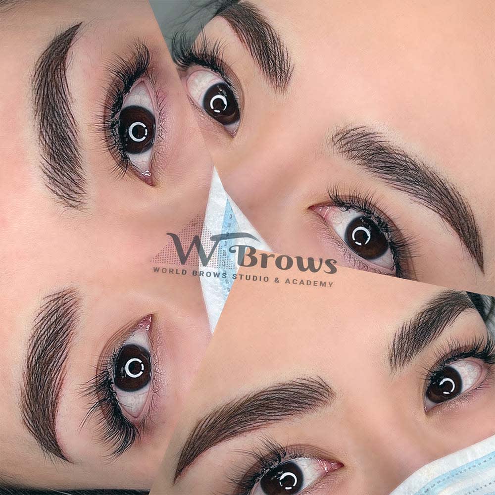 nano-hairstroke-with-ombre-combo-patient-ph5 Eyebrows Nano Hair Stroke or Nanoblading - World Brows Studio & Academy